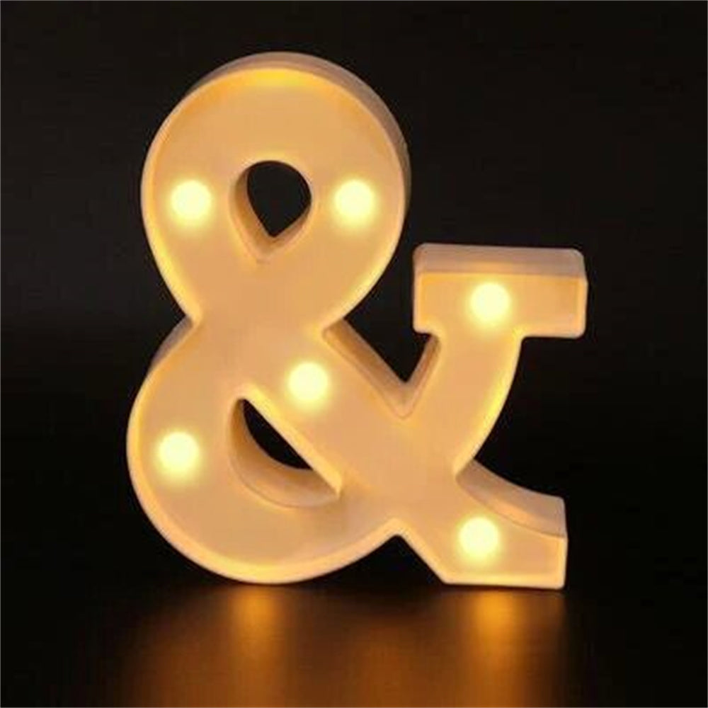 Charming 16cm LED Alphabet & Number Night Lights