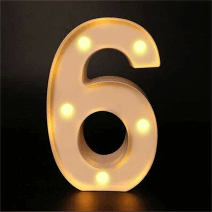 Charming 16cm LED Alphabet & Number Night Lights
