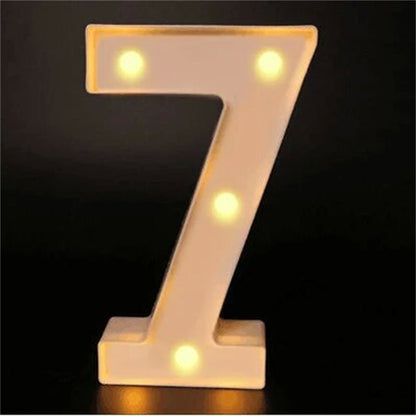 Charming 16cm LED Alphabet & Number Night Lights