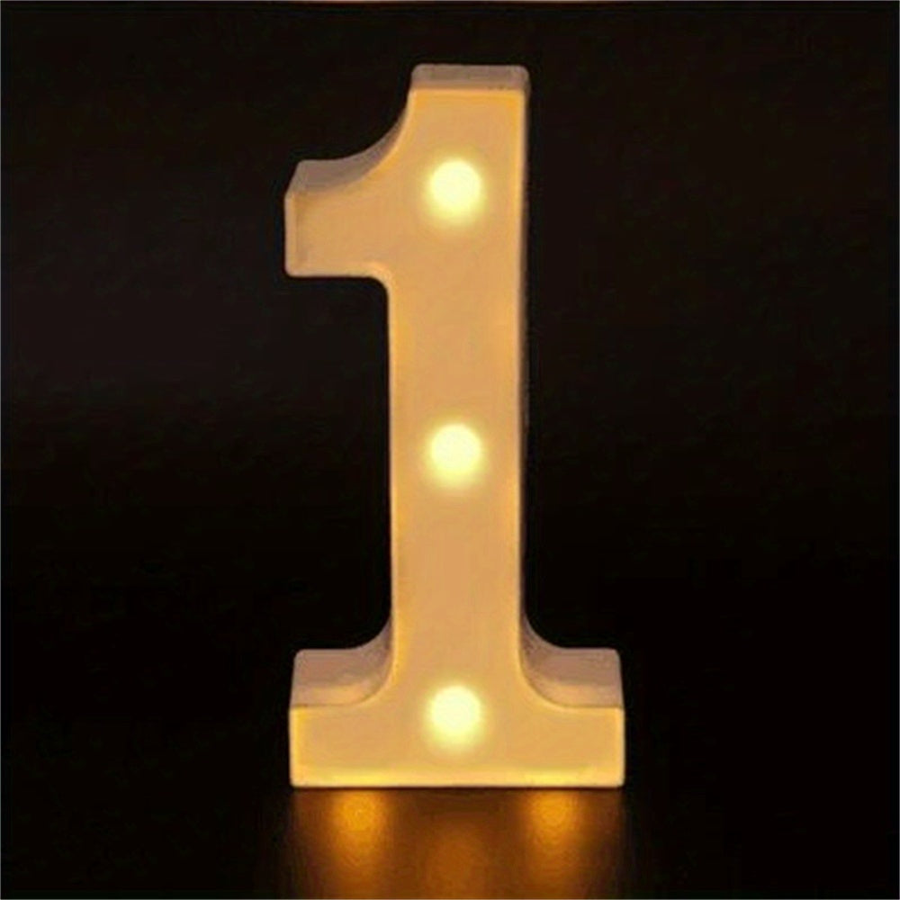 Charming 16cm LED Alphabet & Number Night Lights