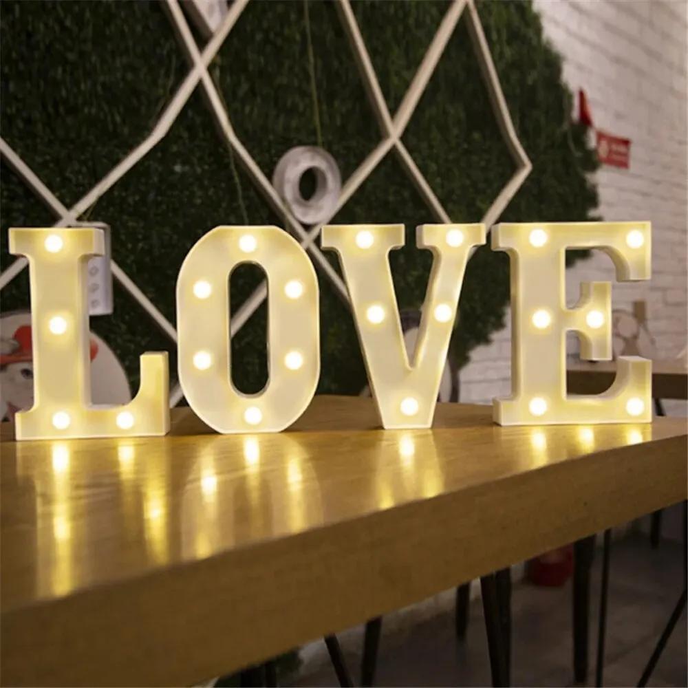 Charming 16cm LED Alphabet & Number Night Lights