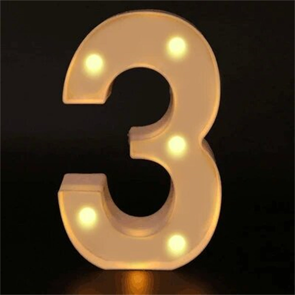 Charming 16cm LED Alphabet & Number Night Lights