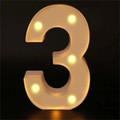 Charming 16cm LED Alphabet & Number Night Lights