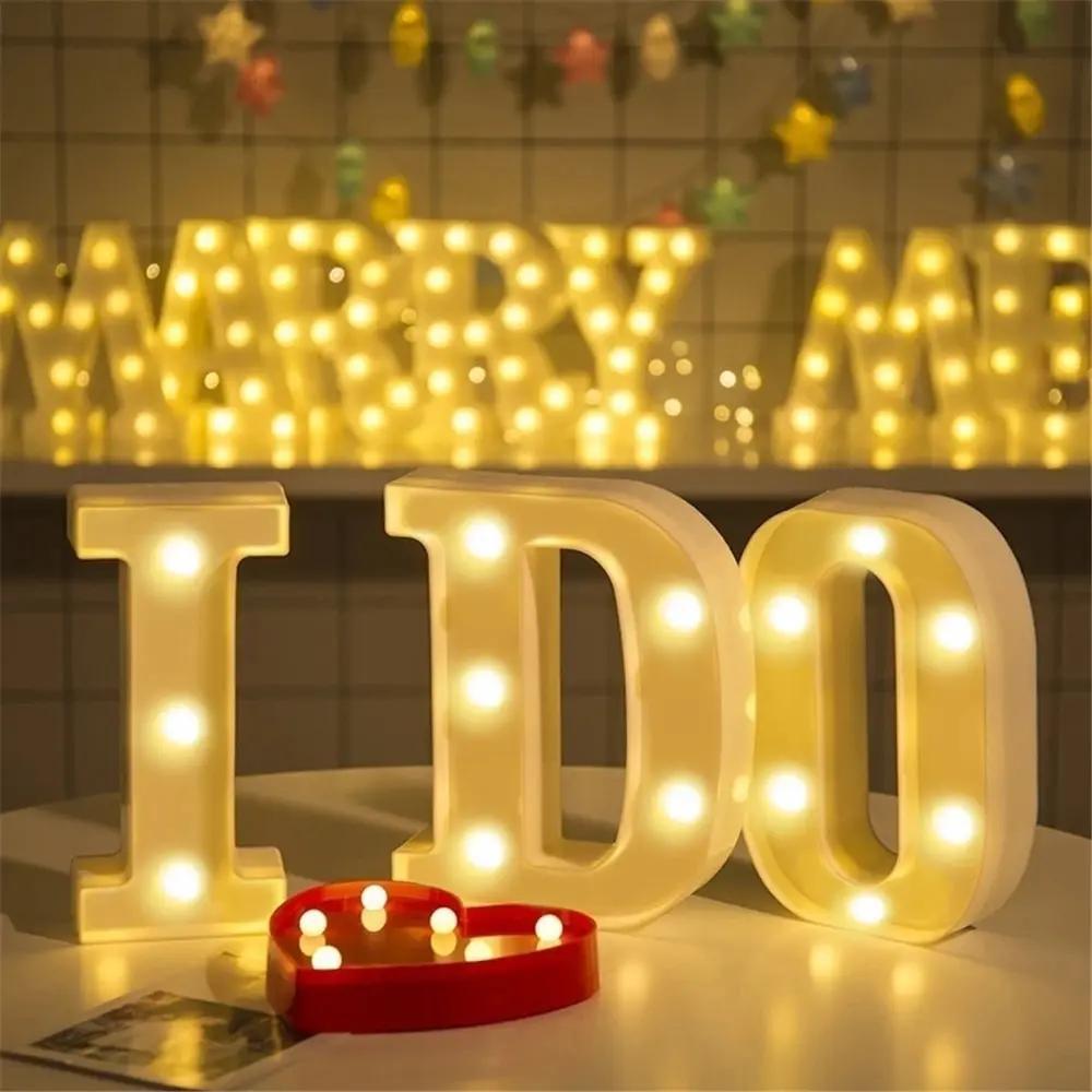 Charming 16cm LED Alphabet & Number Night Lights