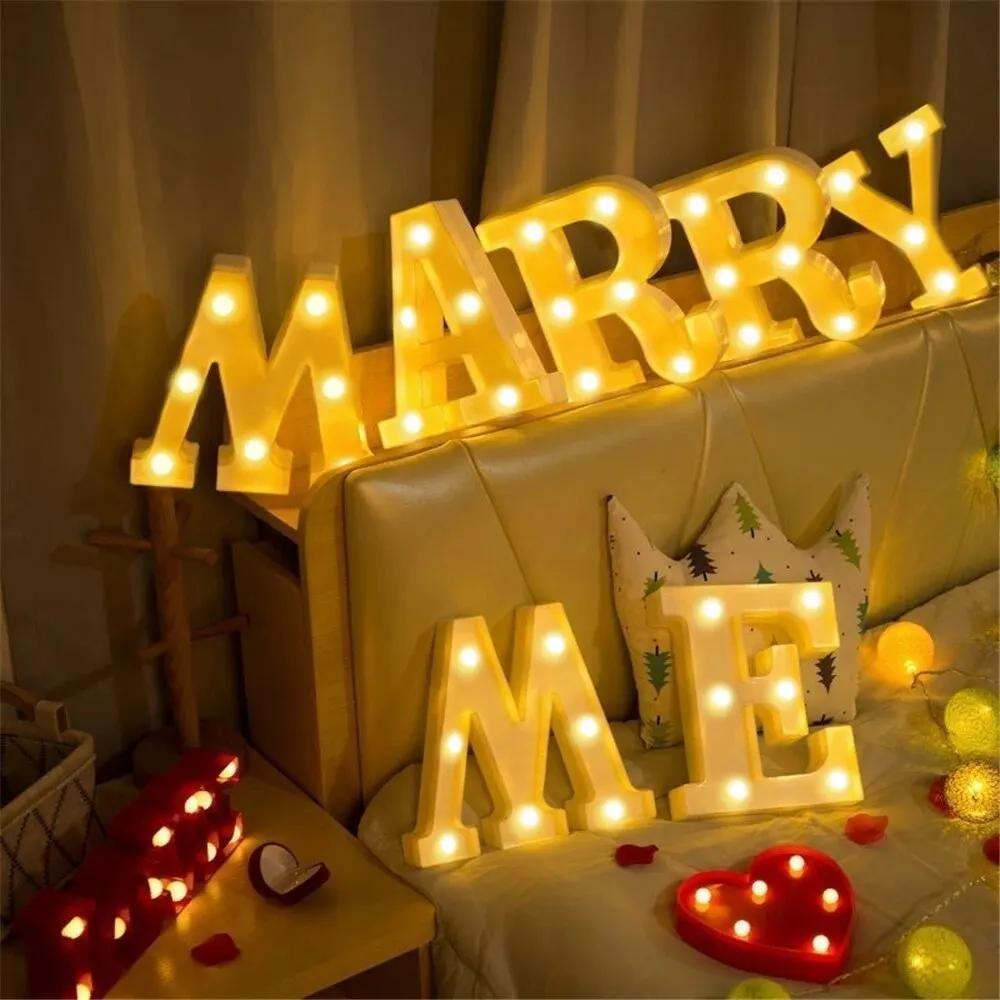 Charming 16cm LED Alphabet & Number Night Lights