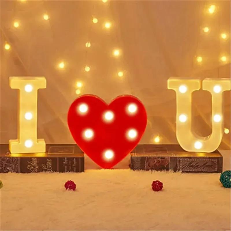 Charming 16cm LED Alphabet & Number Night Lights