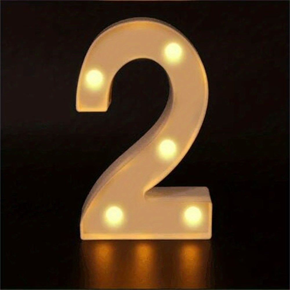 Charming 16cm LED Alphabet & Number Night Lights
