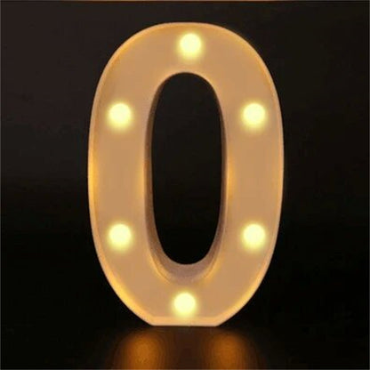 Charming 16cm LED Alphabet & Number Night Lights