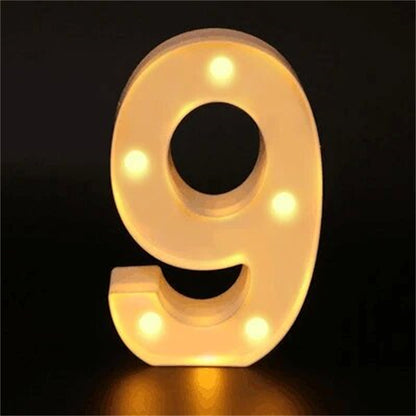 Charming 16cm LED Alphabet & Number Night Lights