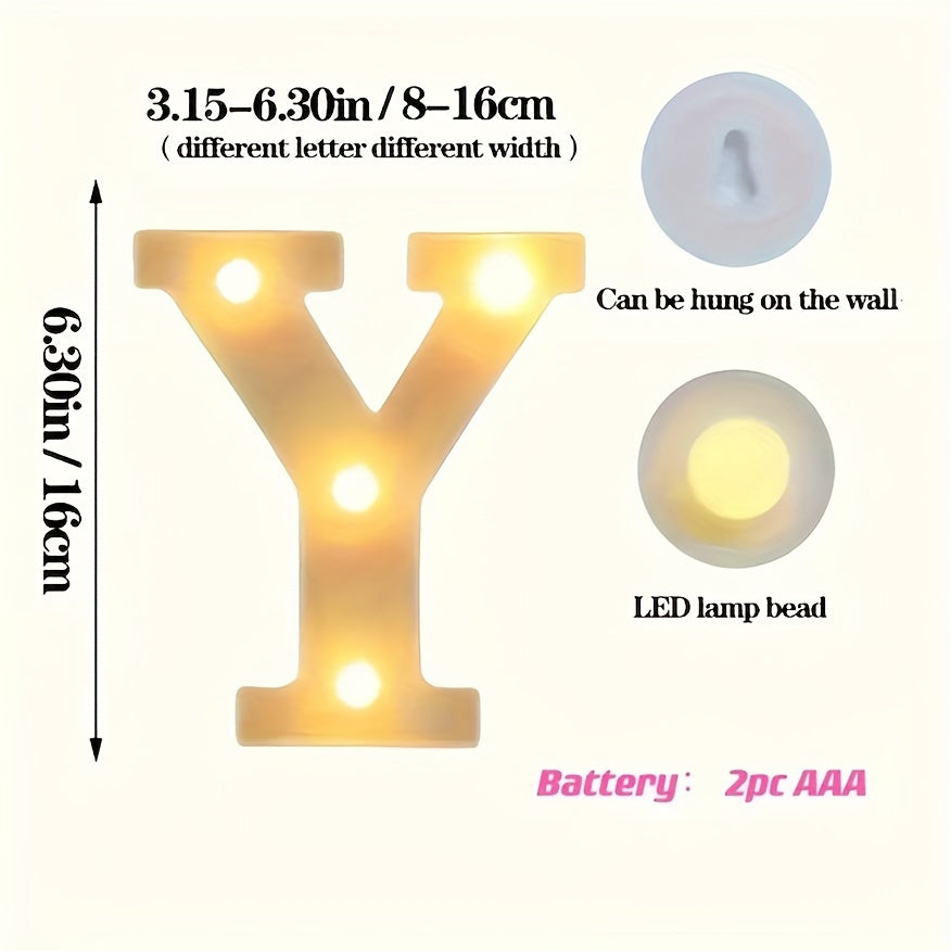 Charming 16cm LED Alphabet & Number Night Lights